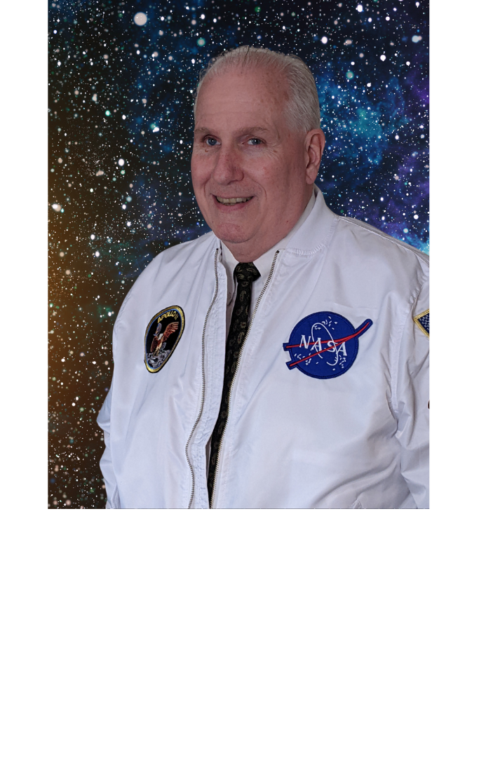 Older gentleman in a NASA jacket