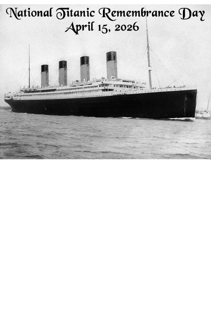 Titanic passenger ship floating on the ocean