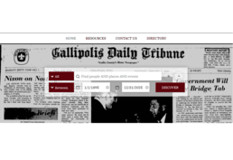 Gallia County Newspaper Archives screenshot