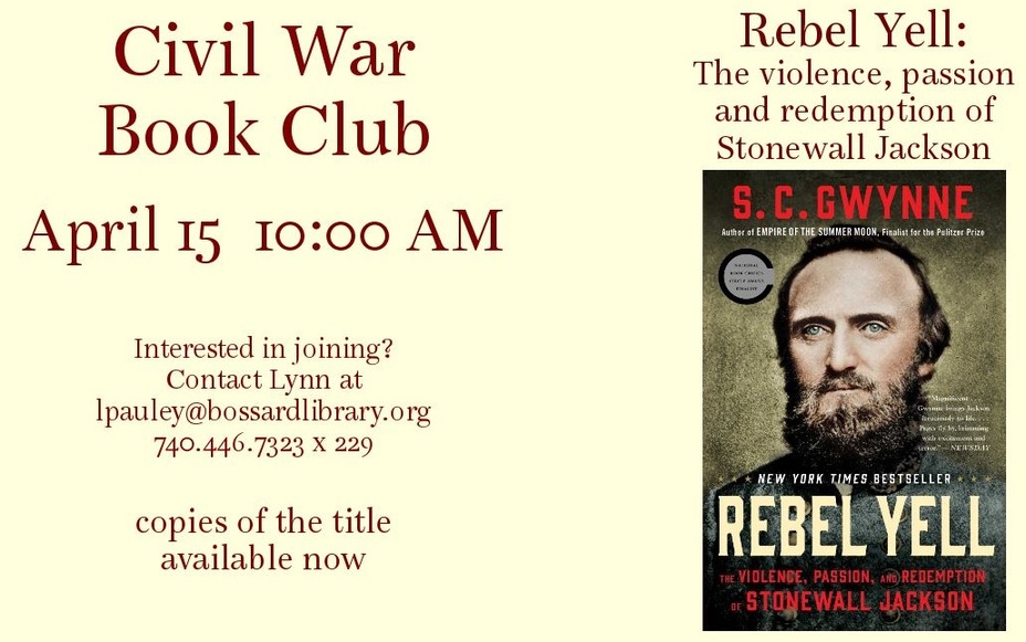 Civil War Book Club Rebel Yell April 2023 large