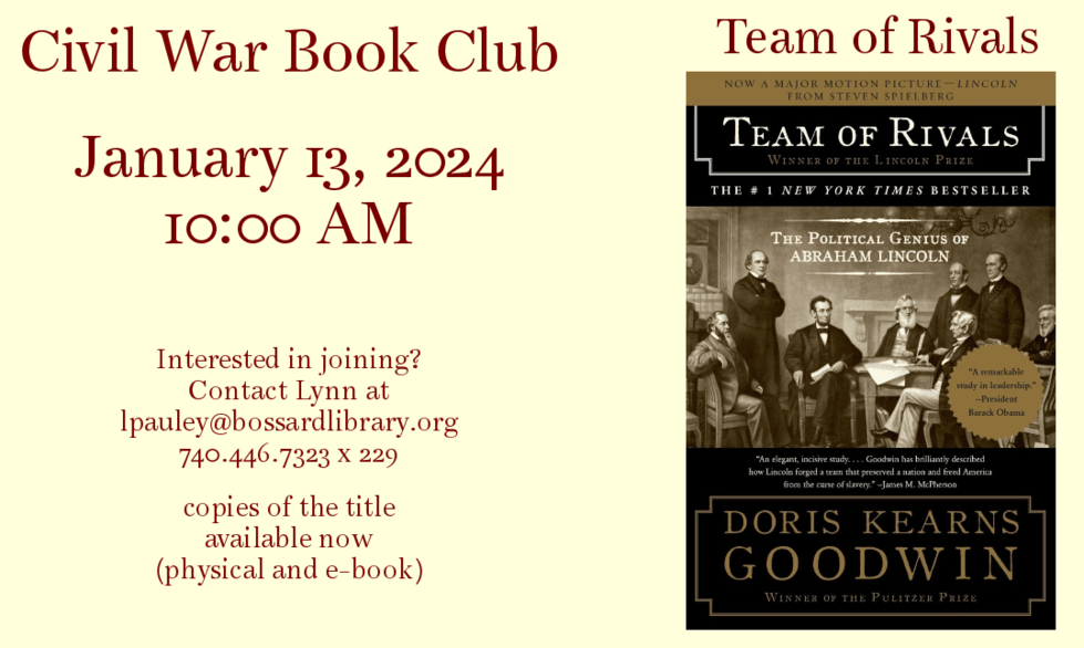 Team of Rivals January 2024 Civil War Book Club Title