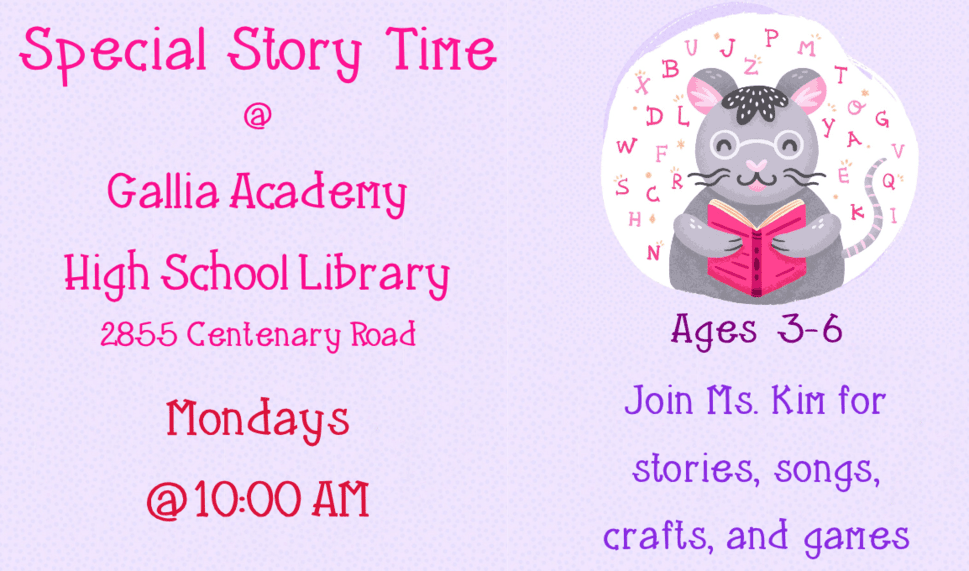 Storytime at Gallia Academy High School Library